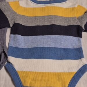 GAP Multicolor Striped Bodysuit Size 0-3 Months